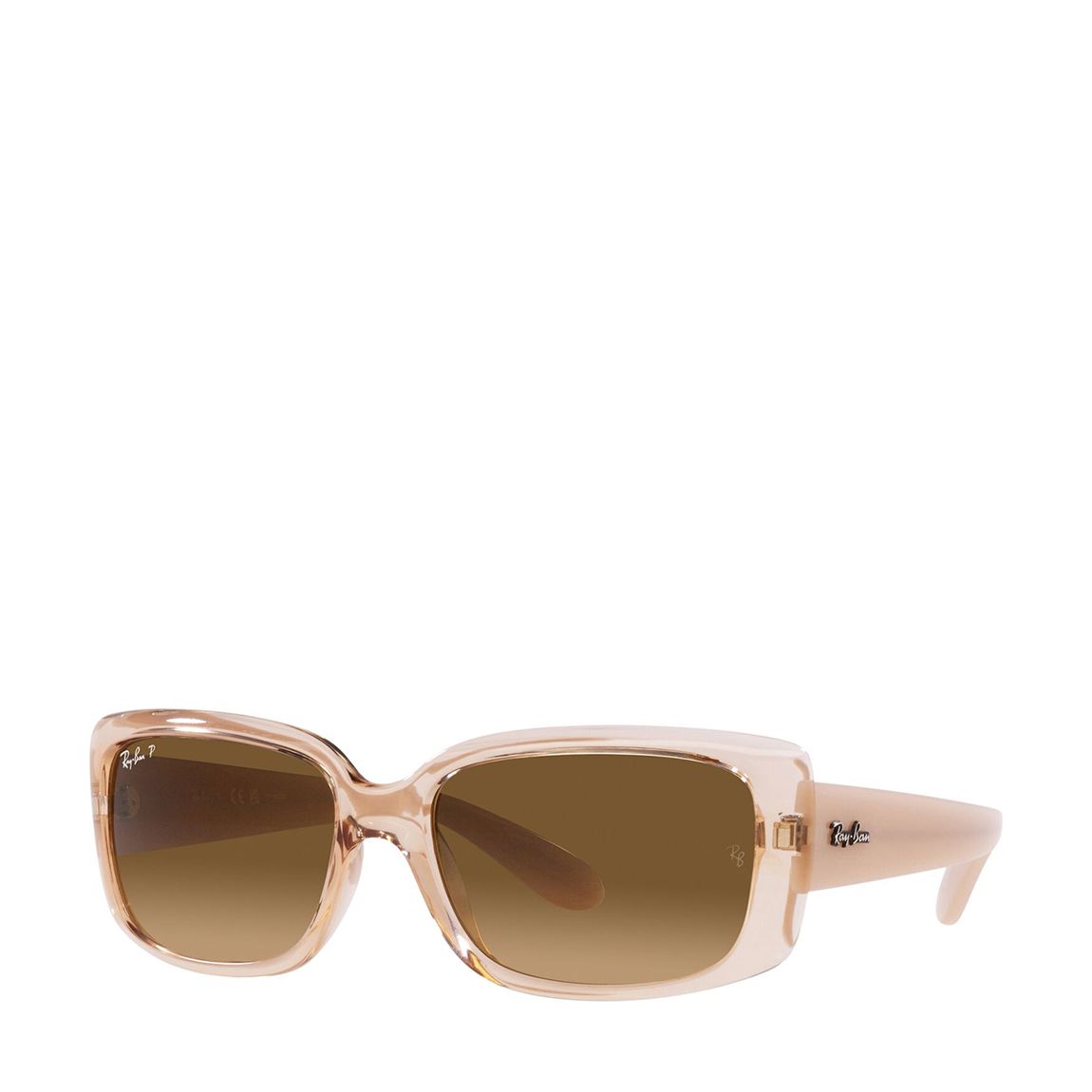 Transparent Brown Polar Square Sunglasses 55mm main product photo