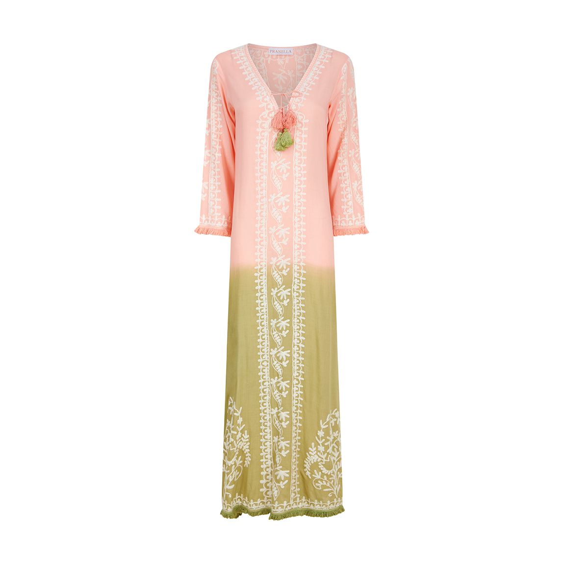 Agatha Dress Peach-Pistachio Ombre main product photo