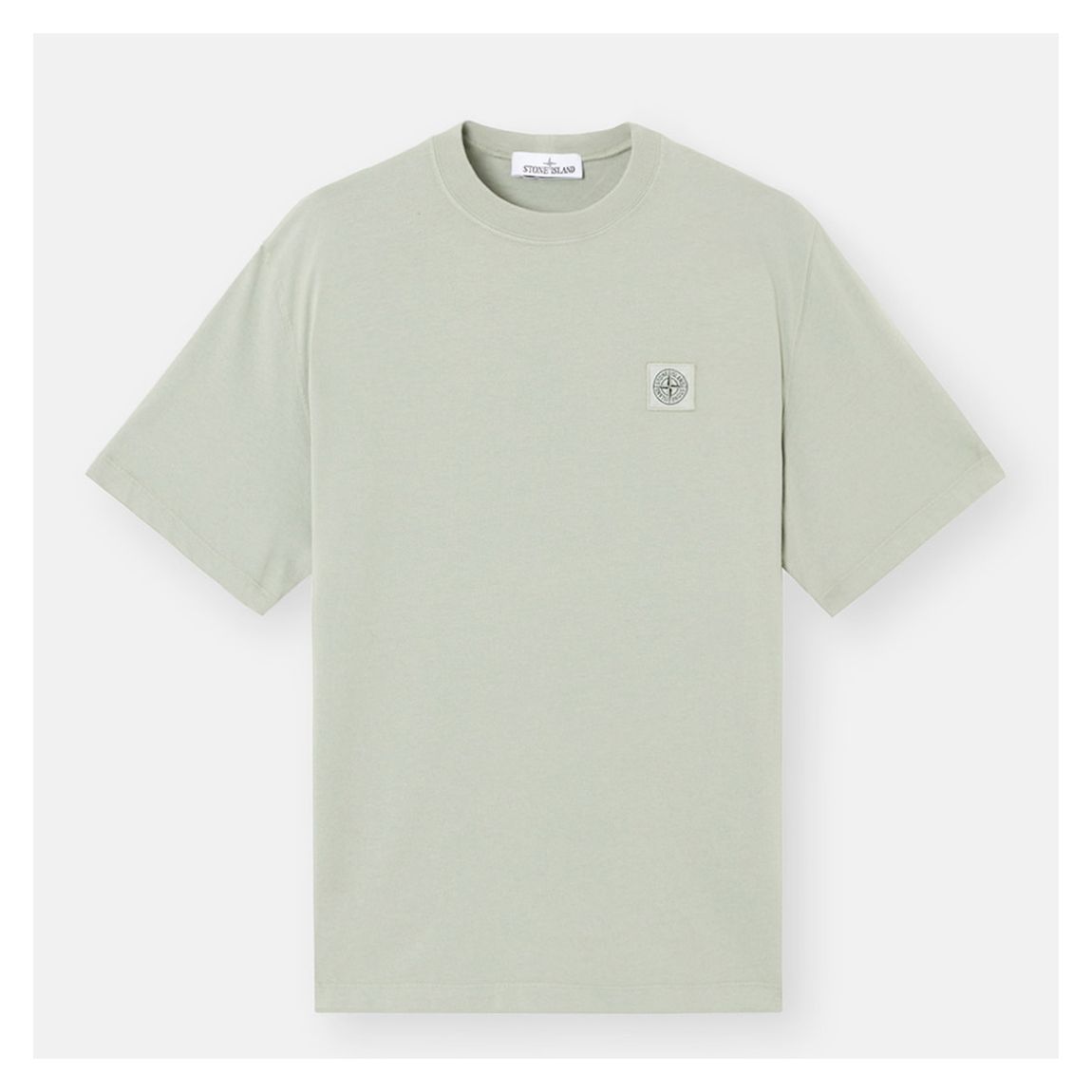 Pastel Green Logo Organic Cotton T-shirt main product photo