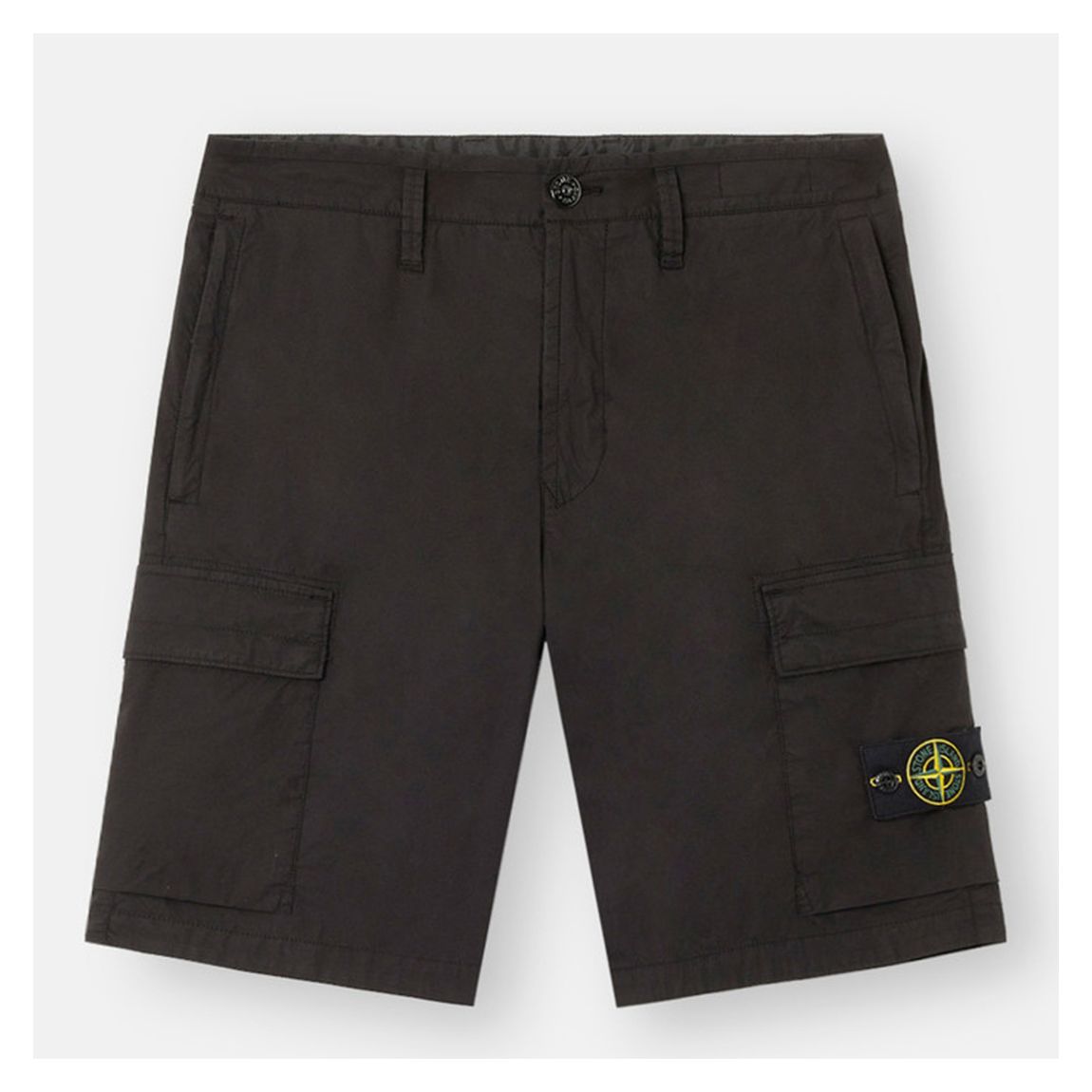 Black Cargo Bermuda Shorts main product photo