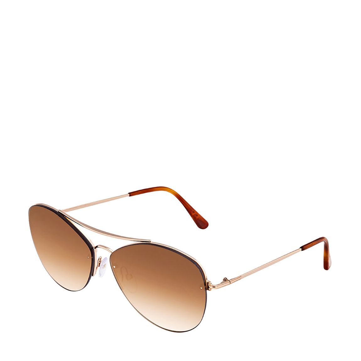 Shiny Rose Gold Womens Sunglasses 60mm main product photo