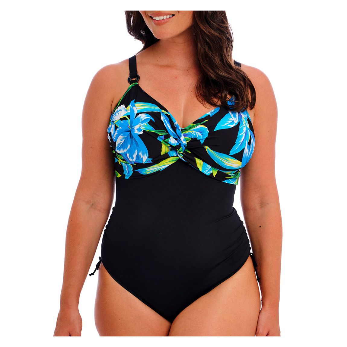 TALM BEACH UW TWIST FRONT SWIMSUIT WITH ADJUSTABLE LEG 34 E main product photo