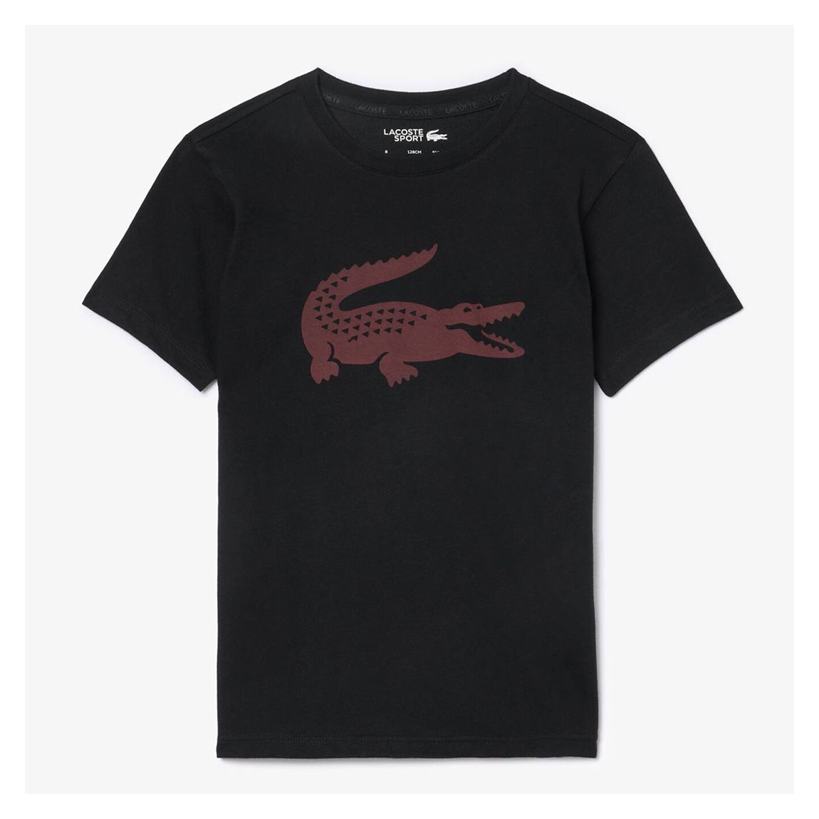 Boys Black Oversized Logo Tennis T-Shirt main product photo