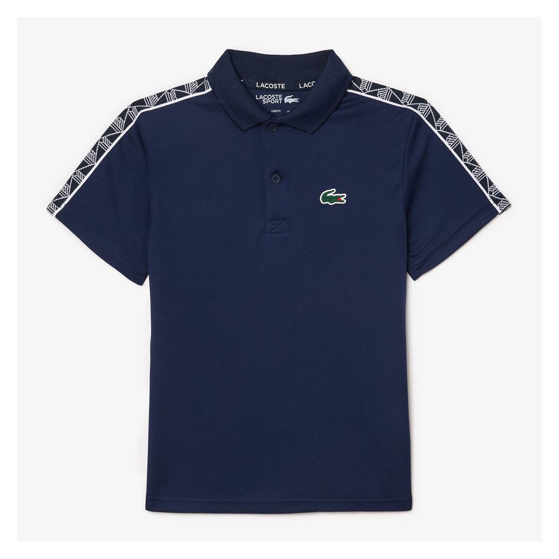 Boys Navy Branded Cotton Polo Shirt main product photo