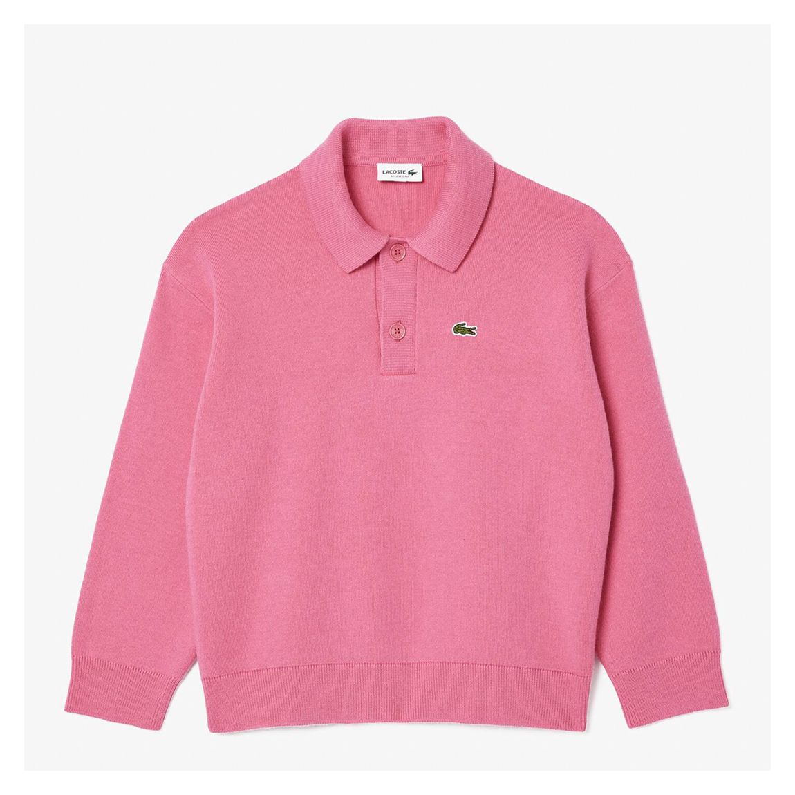 Boys Pink Long Sleeve Polo Shirt main product photo