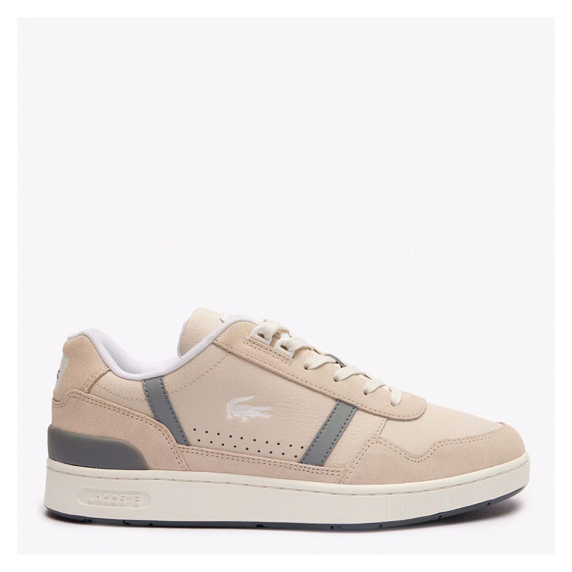 Men's Beige T-Clip Leather Trainers main product photo