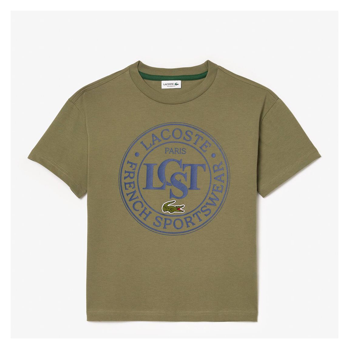 Khaki Contrast Badge Logo T-Shirt main product photo