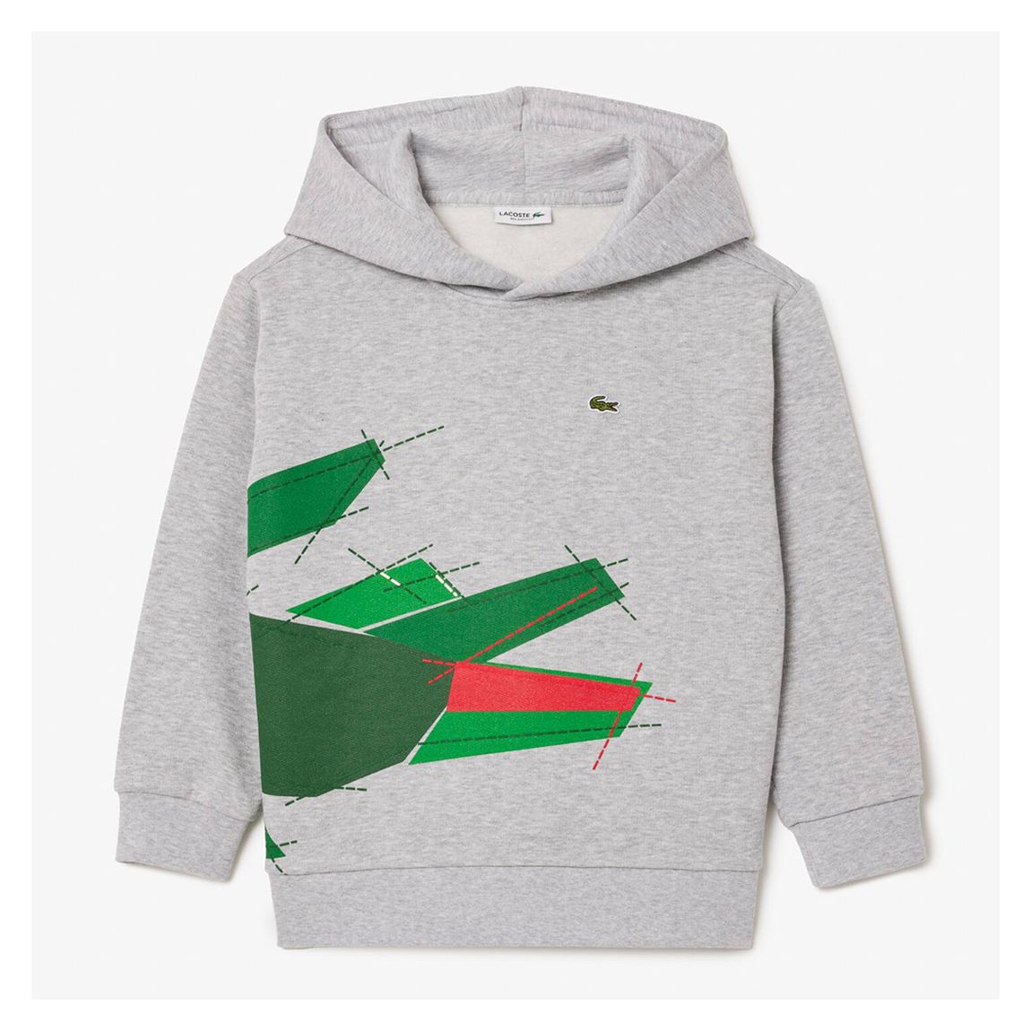 Boys Grey Crocodile Graphic Hoodie main product photo