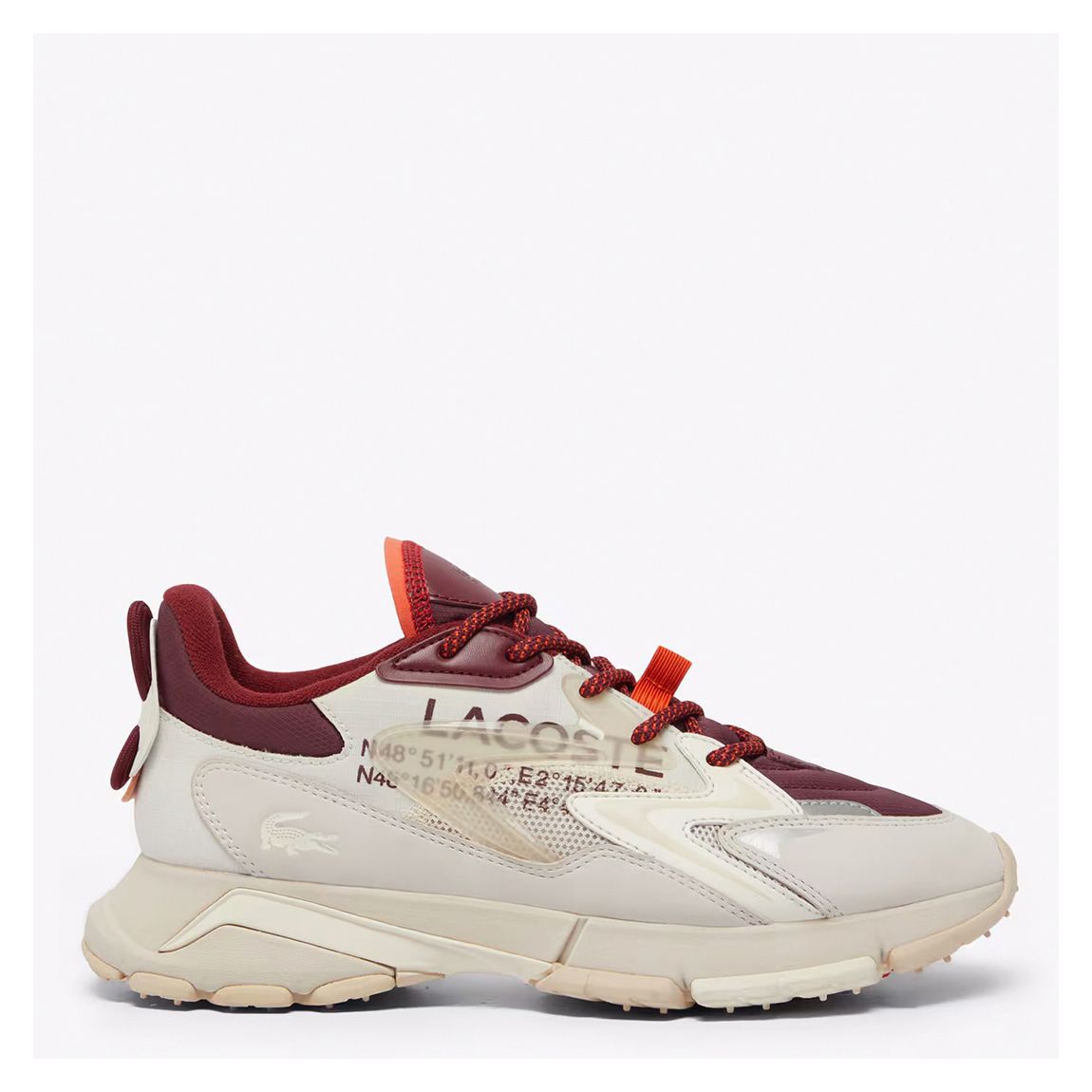 Men's White/Burgundy L003 Neo Tech Trainers main product photo