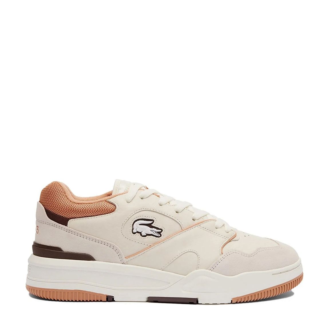 Men's Beige Lineshot Leather Trainers main product photo