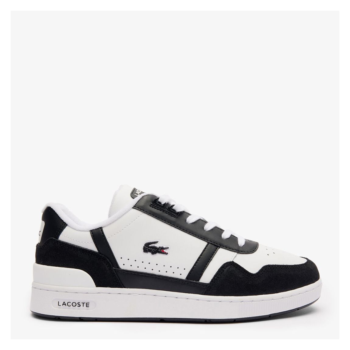 Men's White/Black T-Clip Leather Trainers main product photo