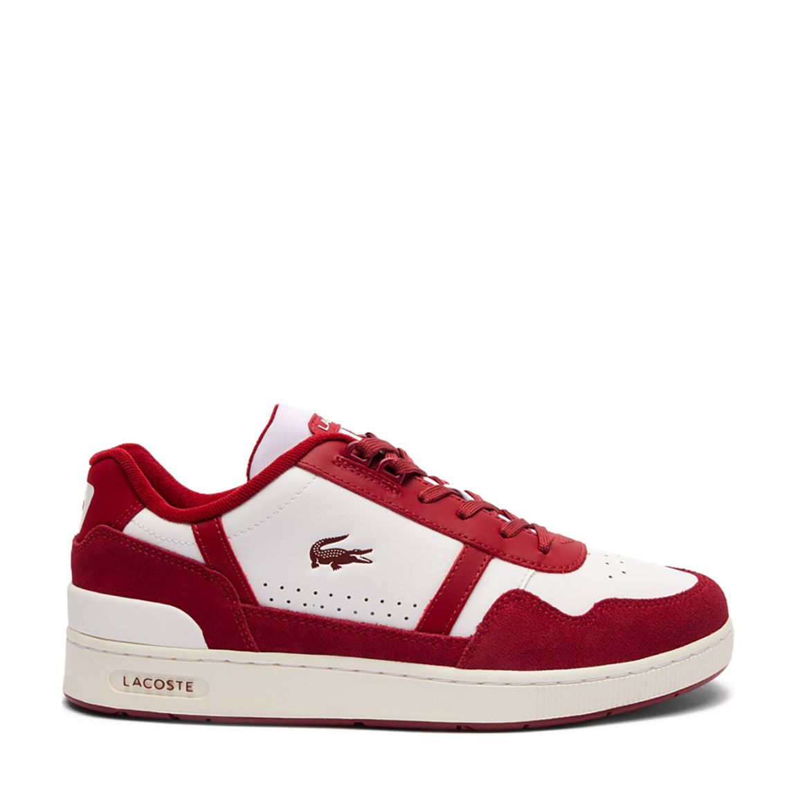Men's White/Red T-Clip Leather Trainers main product photo