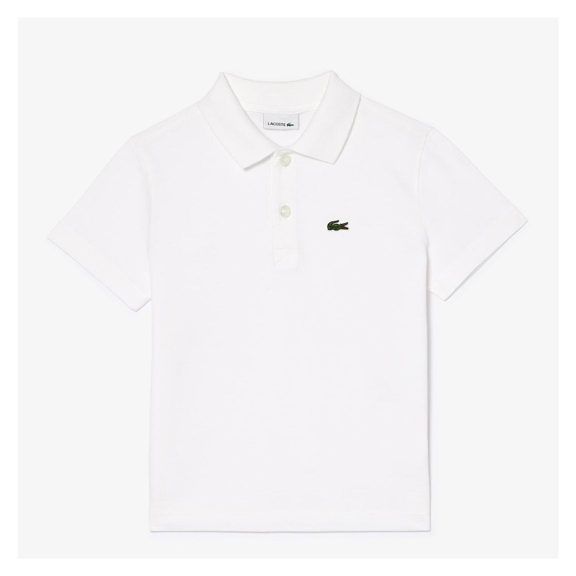 Boys White Cotton Polo Shirt main product photo