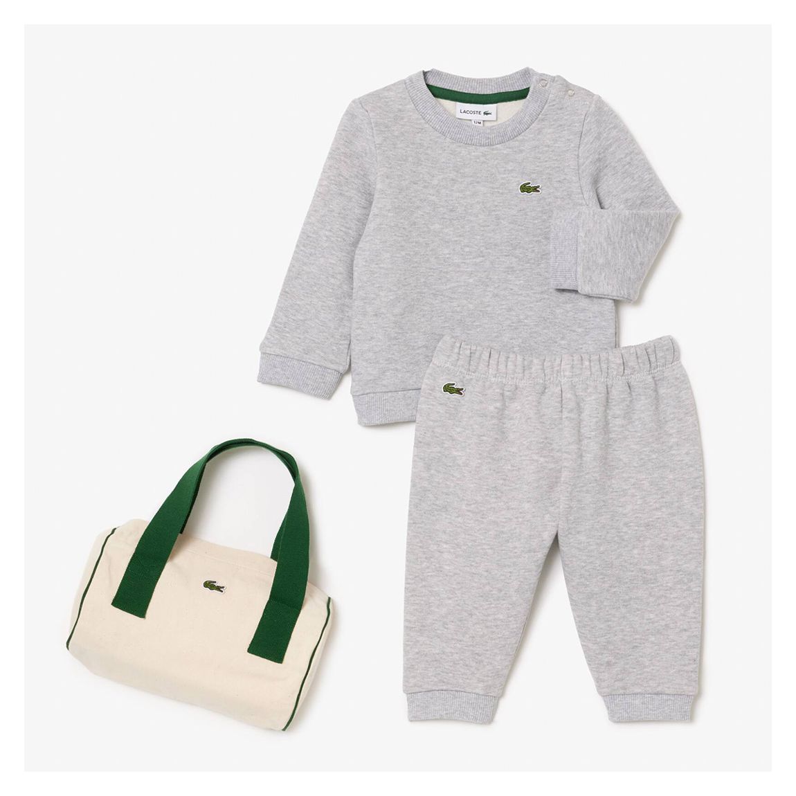 Boys Grey Cotton Tracksuit Set main product photo
