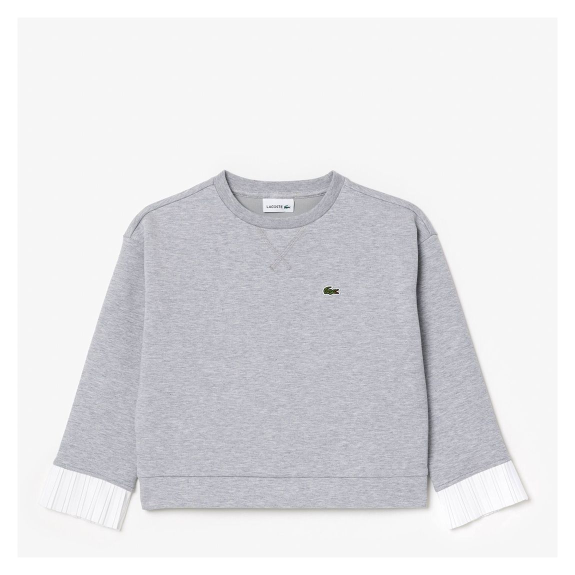 Girls Grey Tennis Pleated Cuff Sweatshirt main product photo