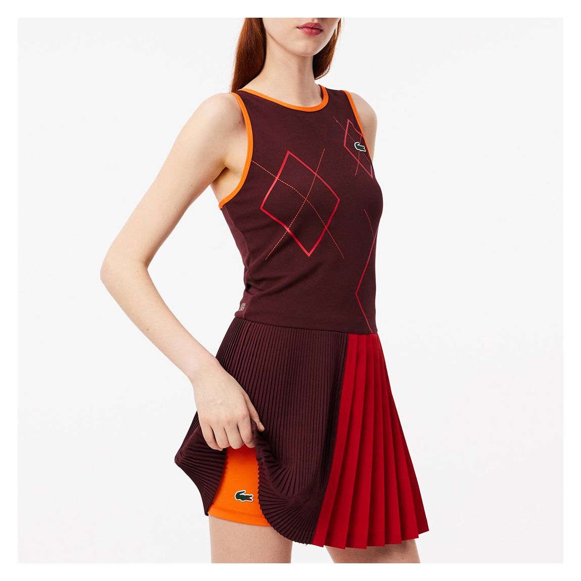 Burgandy/ Red Ultra Dry Tennis Mini Dress main product photo