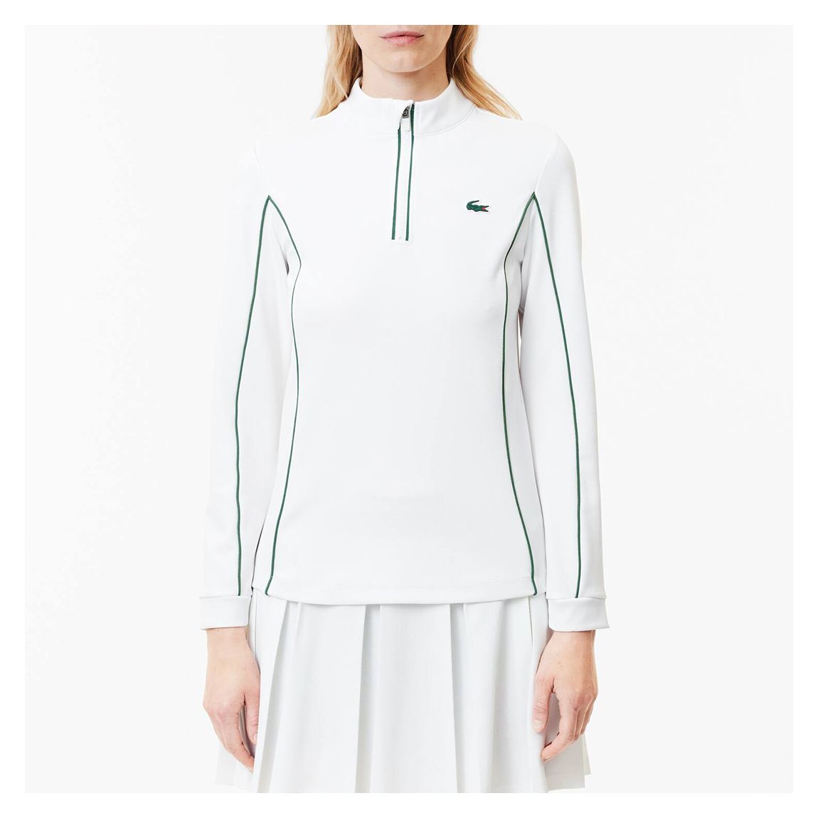 White High Neck Sports Sweatshirt main product photo