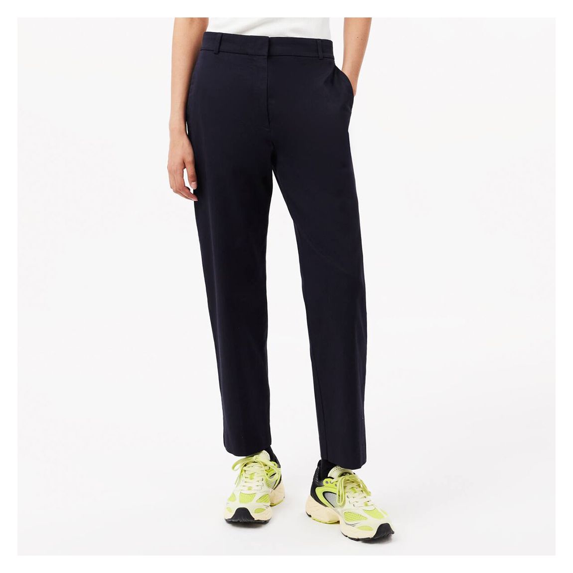 Navy Tapered Leg Cotton Chino Trouser main product photo