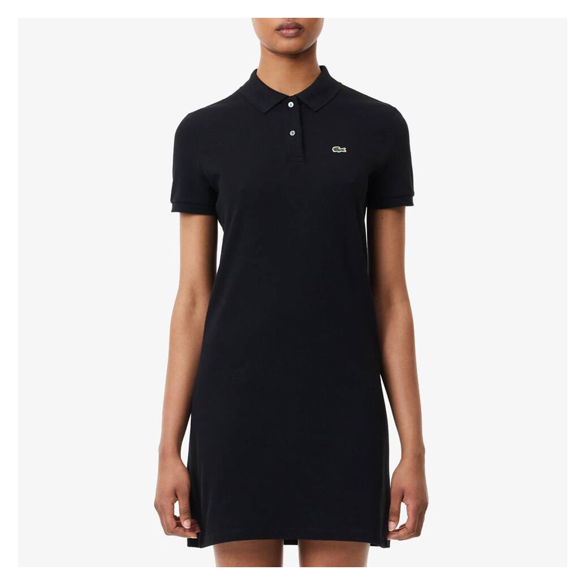 Black Pique Polo Mini Dress main product photo