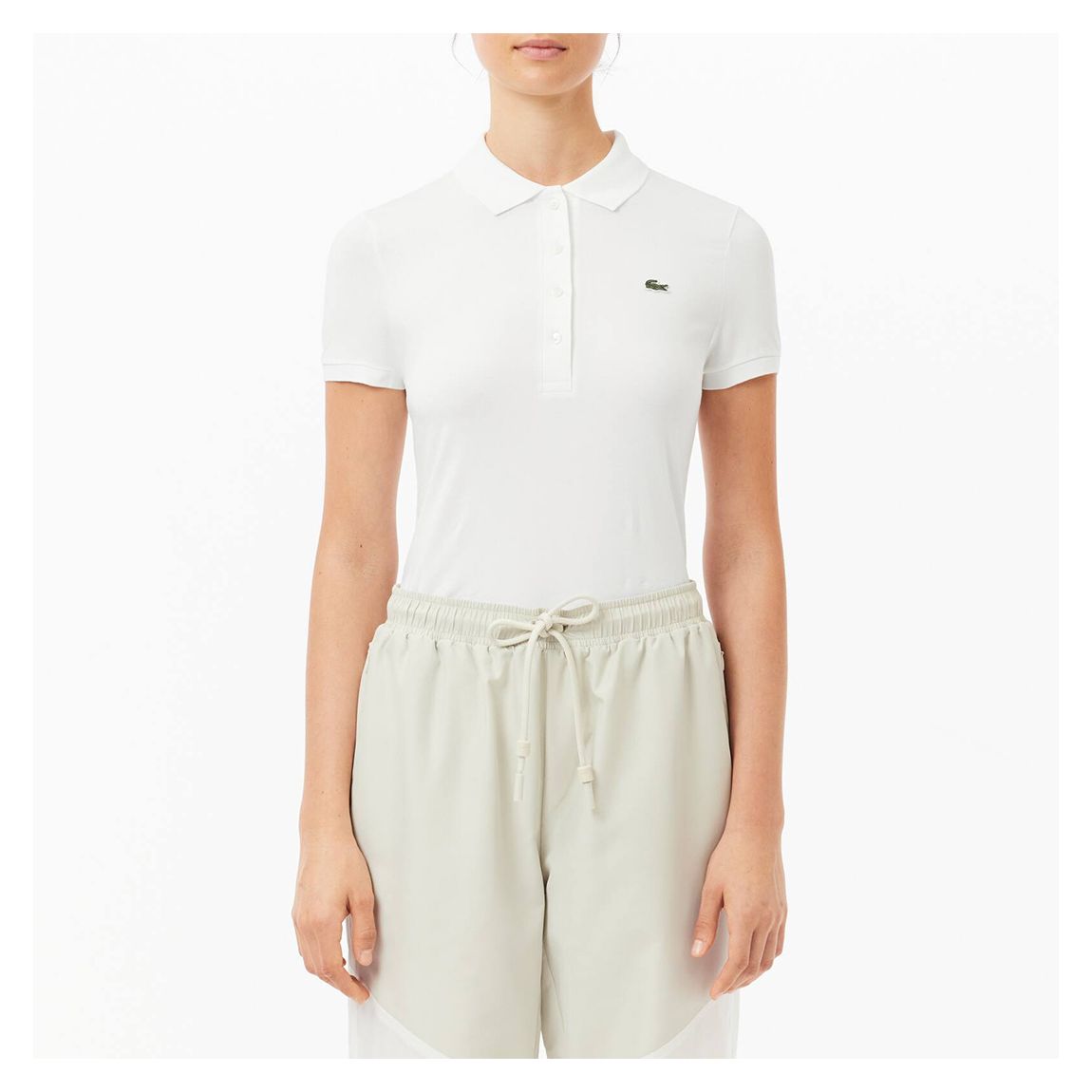White Slim Fit Cotton Polo Shirt main product photo