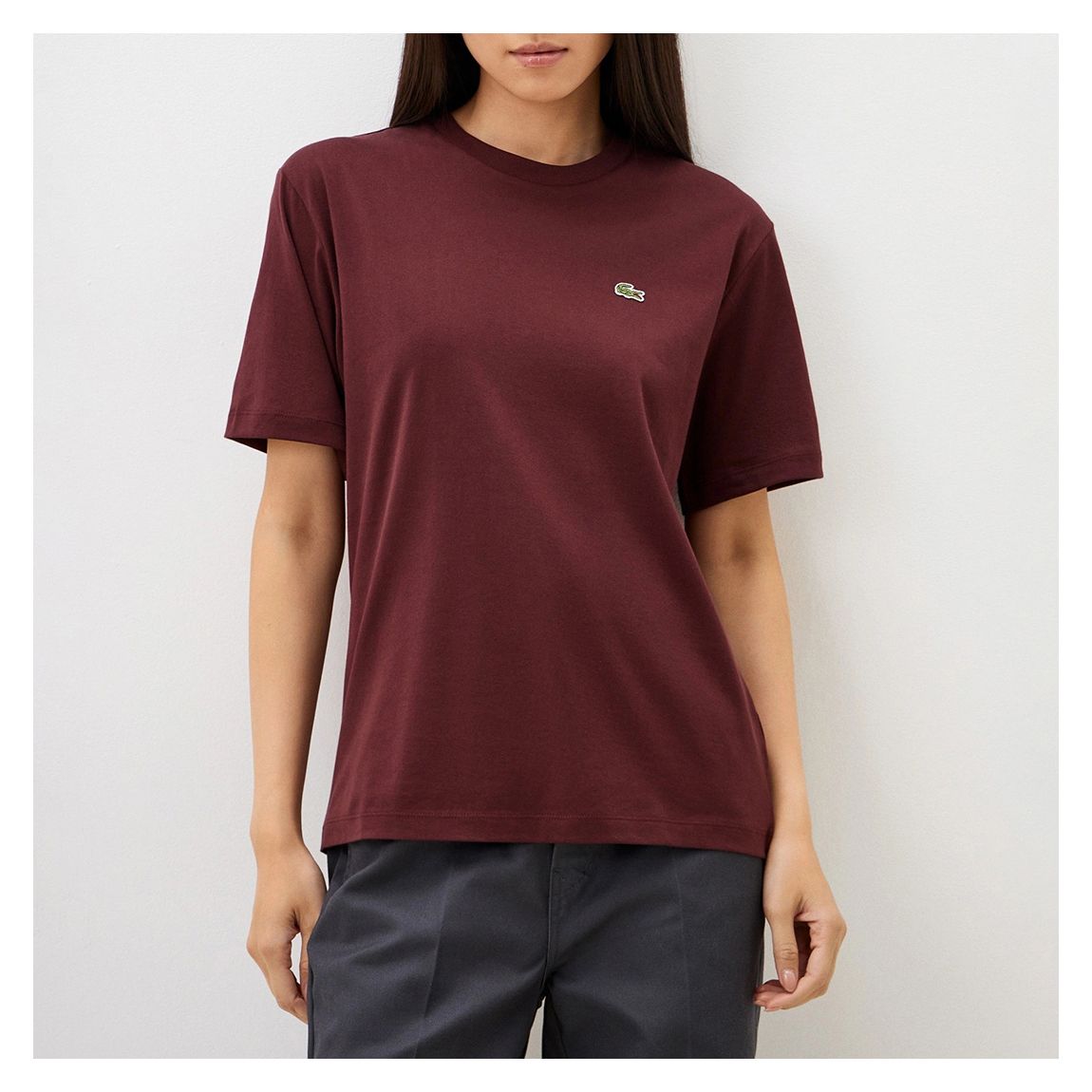 Burgandy Cotton Logo T-Shirt main product photo