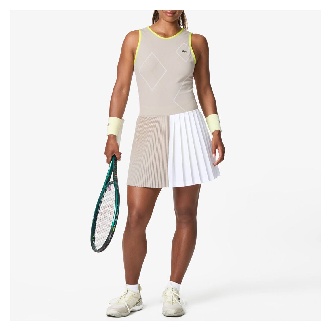 Beige/ White Ultra Dry Tennis Mini Dress main product photo