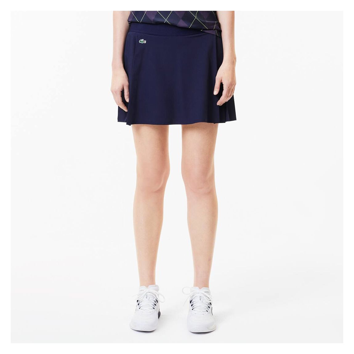 Navy Bulit In Shorts Mini Tennis Skirt main product photo