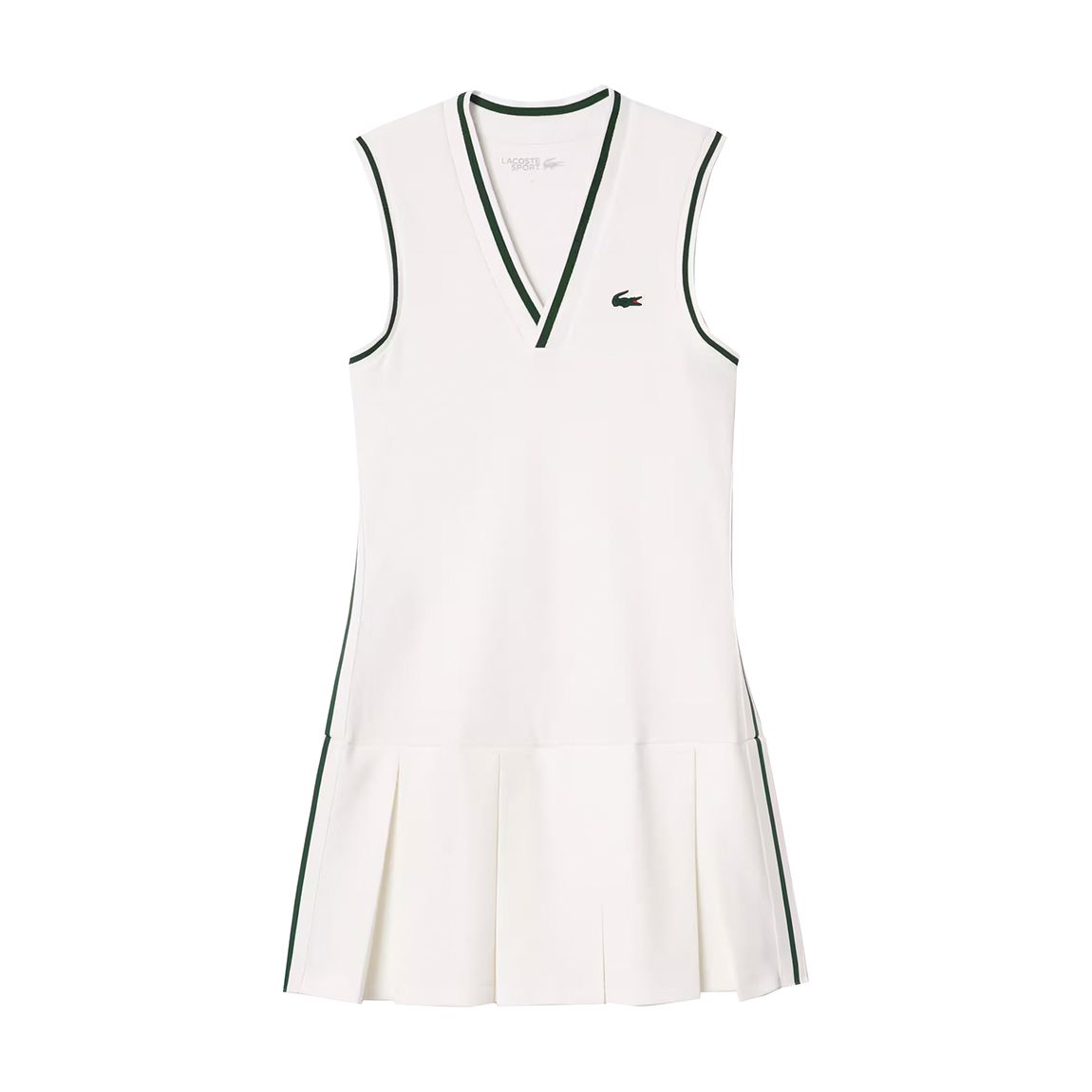 White Pique Ultra Dry Tennis Mini Dress main product photo