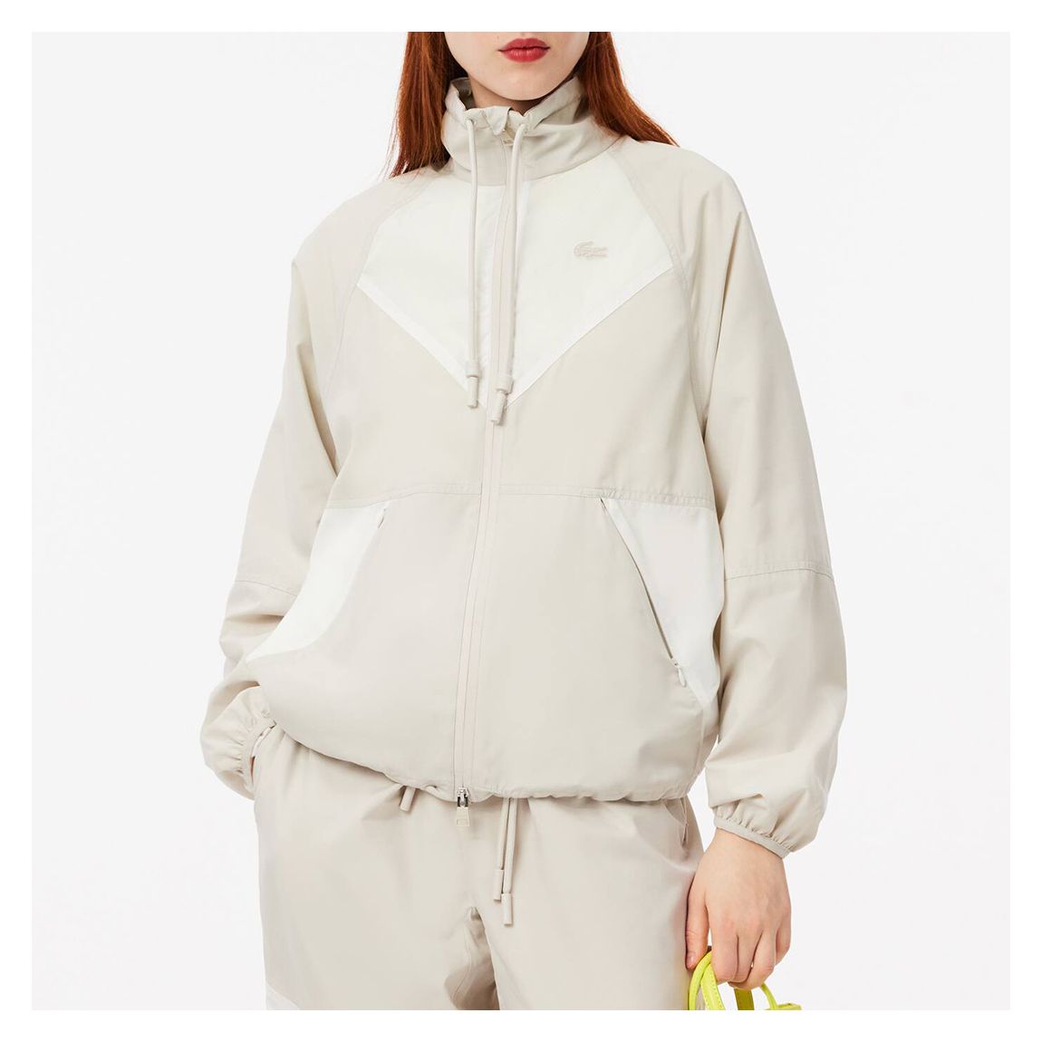 Beige Relaxed Fit Track Jacket main product photo