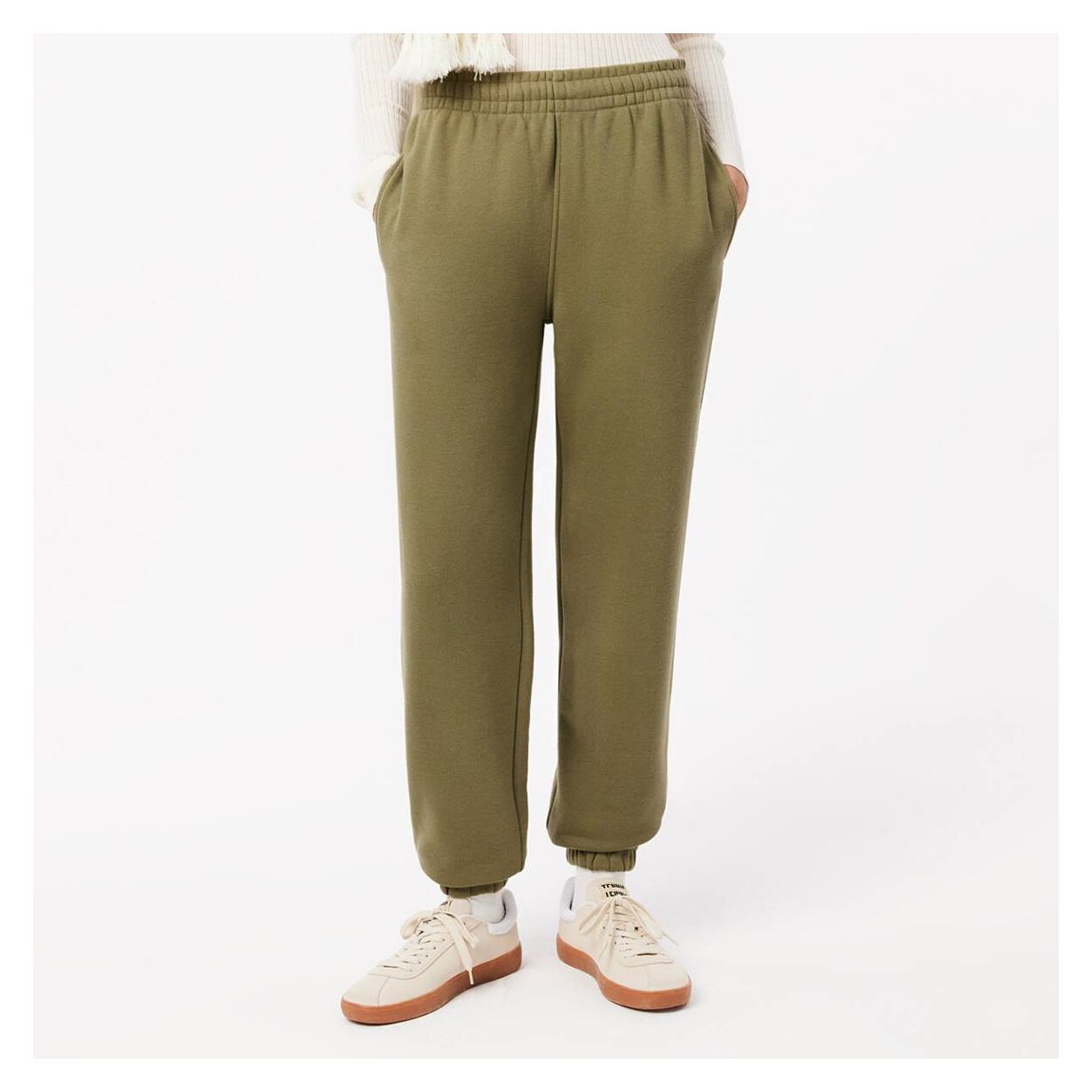 Khaki Straight Leg Cotton Joggers main product photo