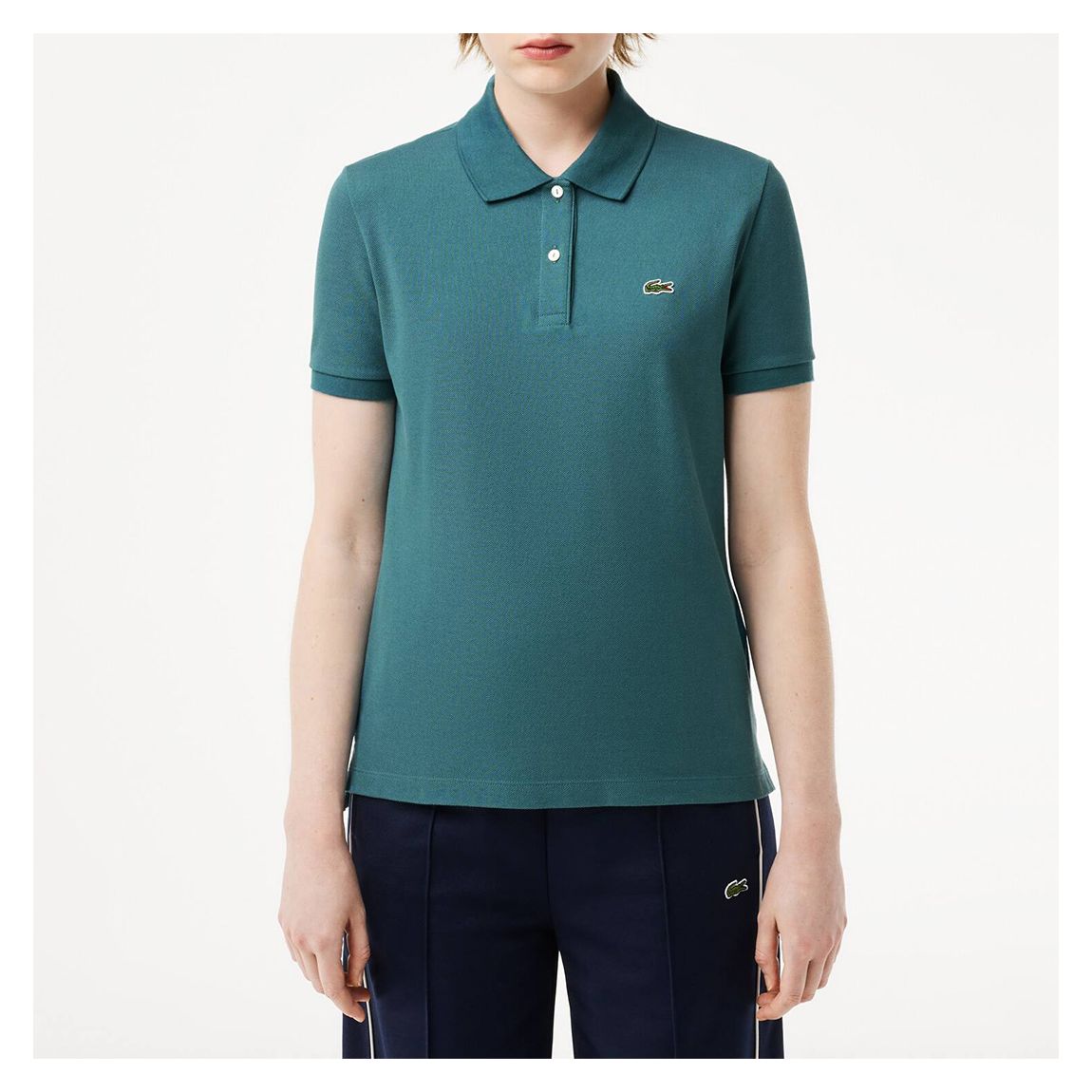 Teal Pique Cotton Polo Shirt main product photo