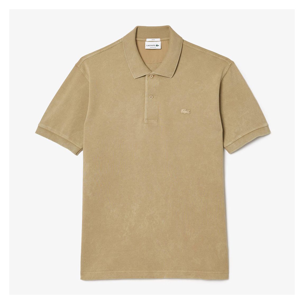 Taupe Classic Badge Polo Shirt main product photo