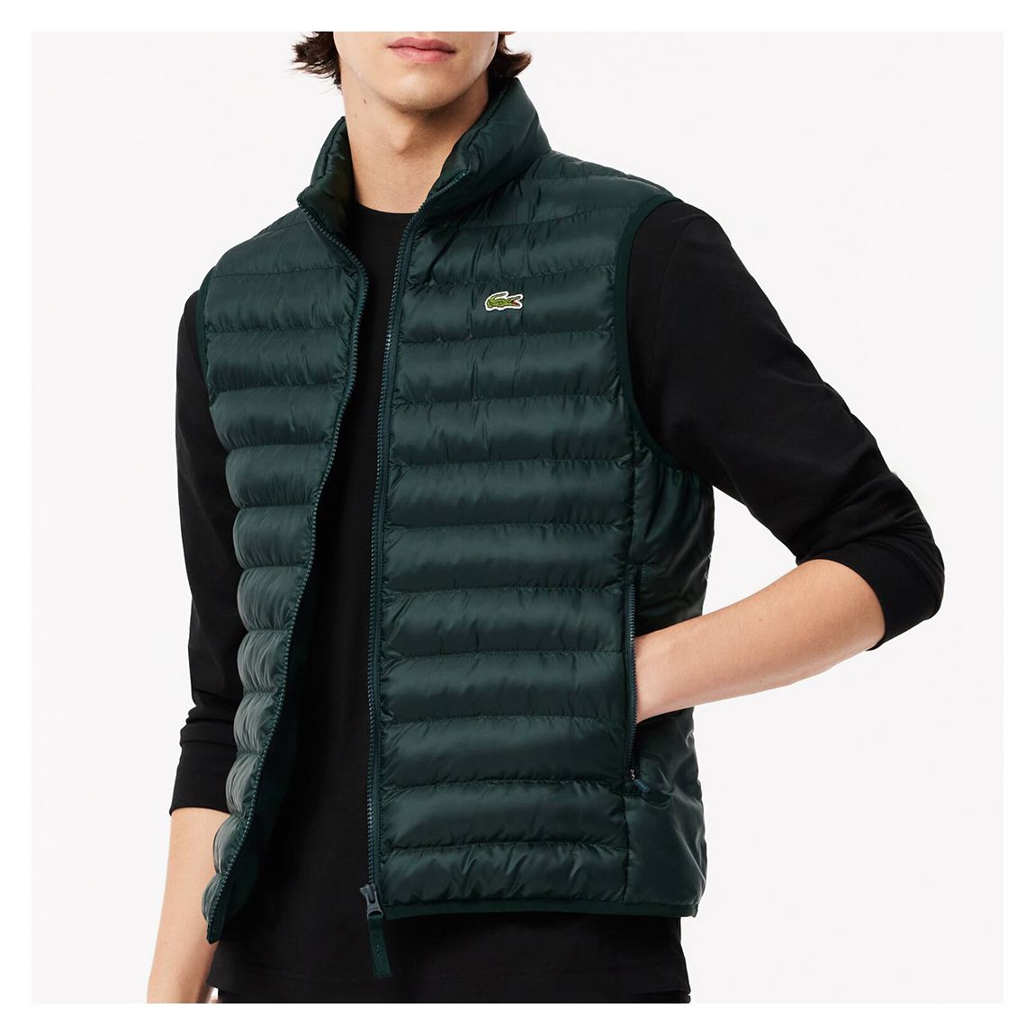 Green Zip Up Gilet main product photo