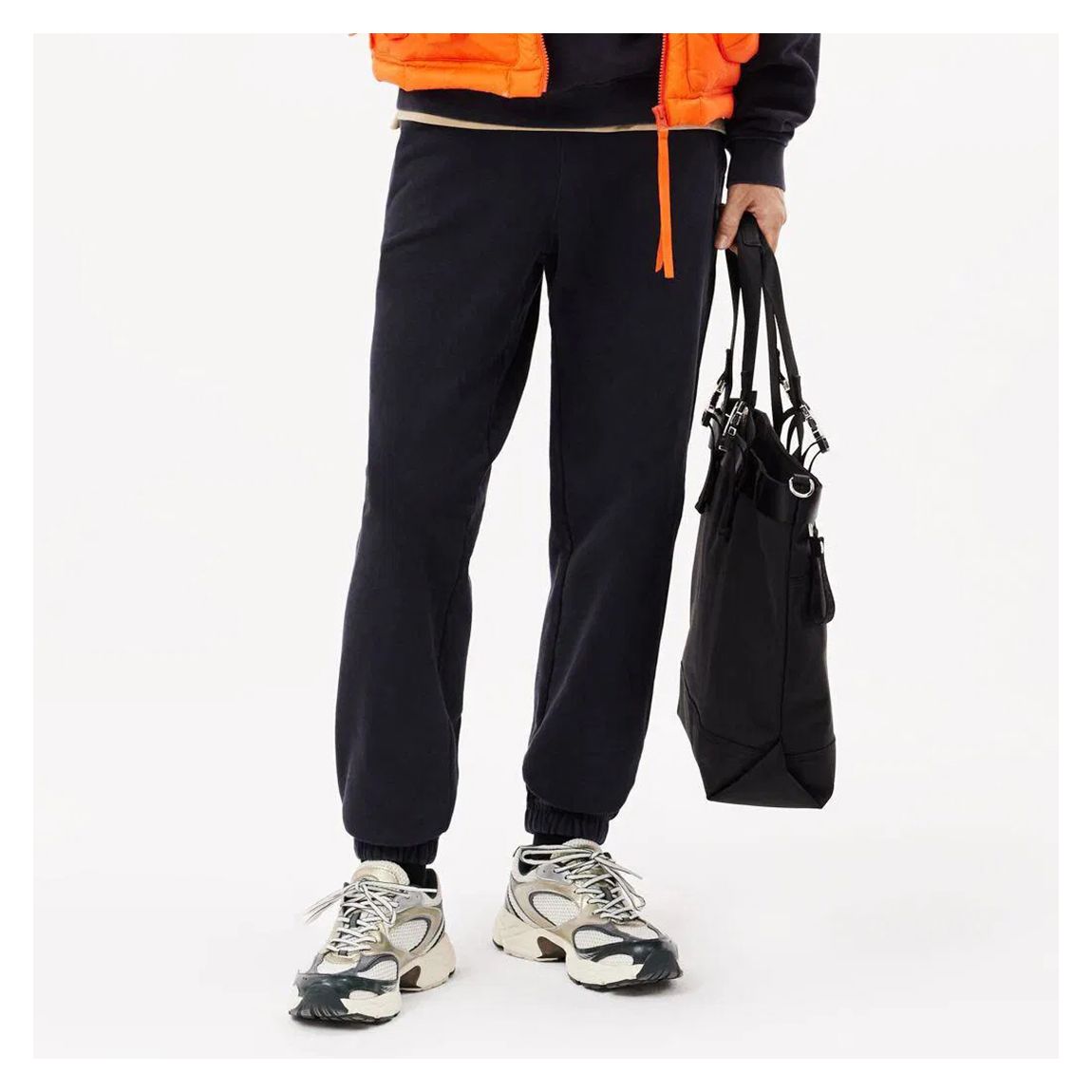 Black Cotton Track Pants main product photo