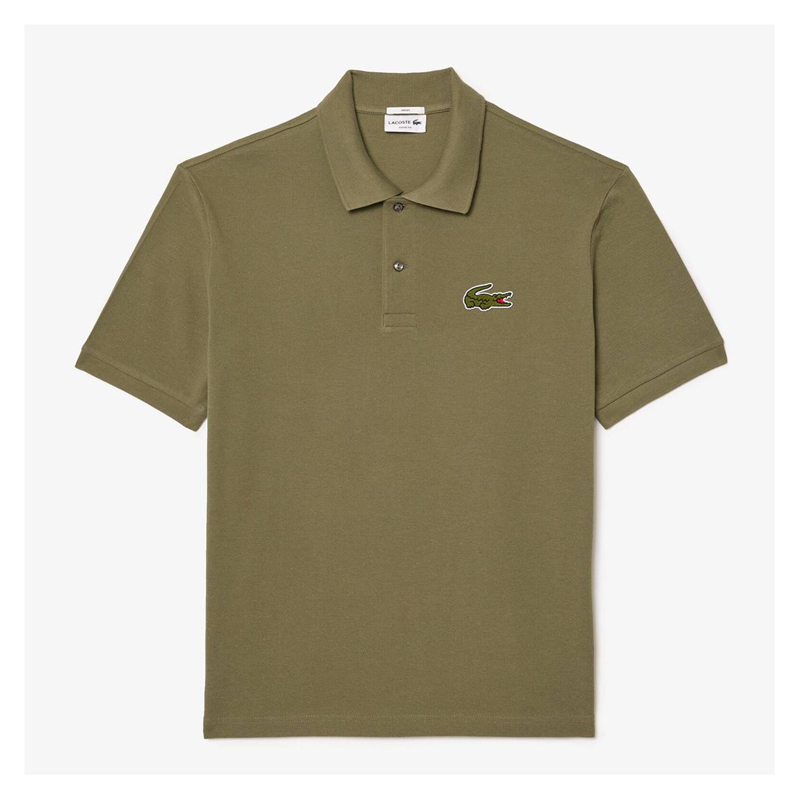 Khaki Classic Badge Polo Shirt main product photo