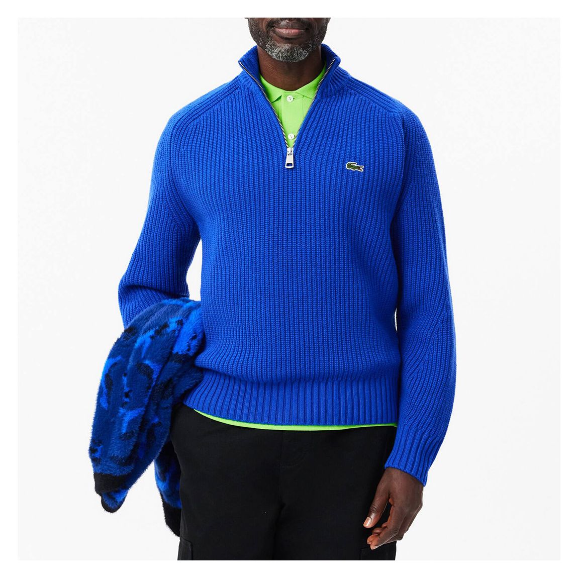 Cobalt Blue Quarter Zip Jumper main product photo