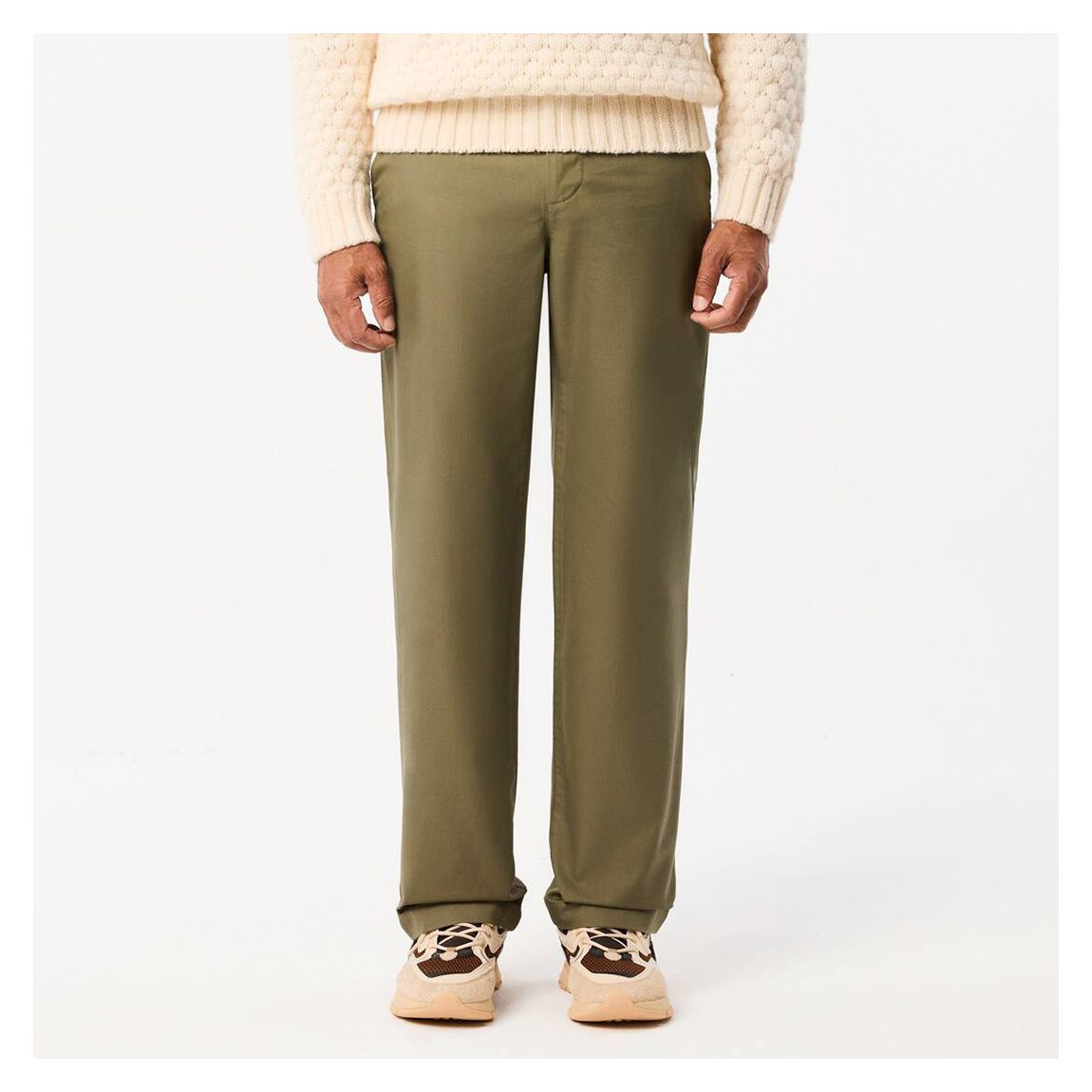 Khaki Straight Leg Chino Trousers main product photo