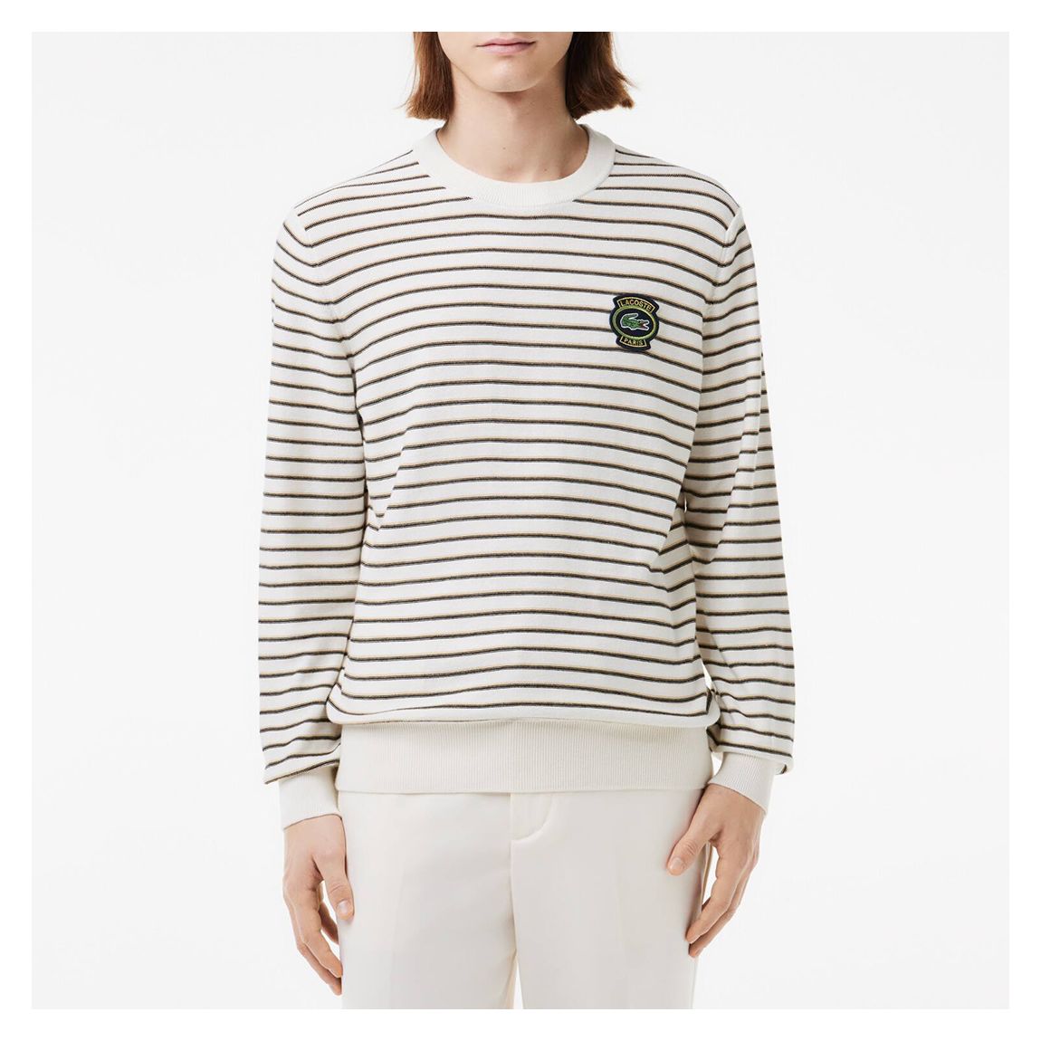 White Breton Stripe Sweatshirt main product photo