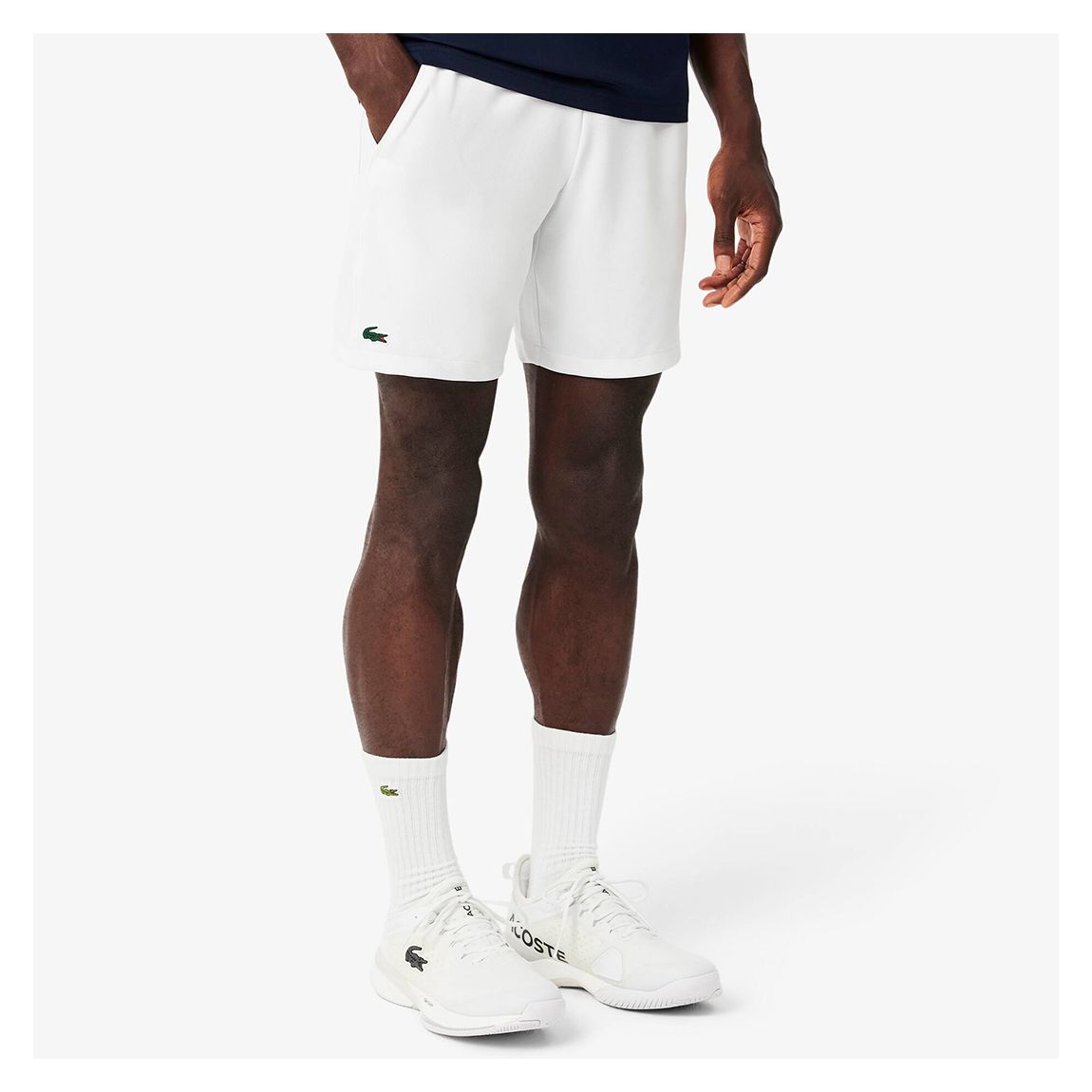 White Soft Athletic Shorts main product photo