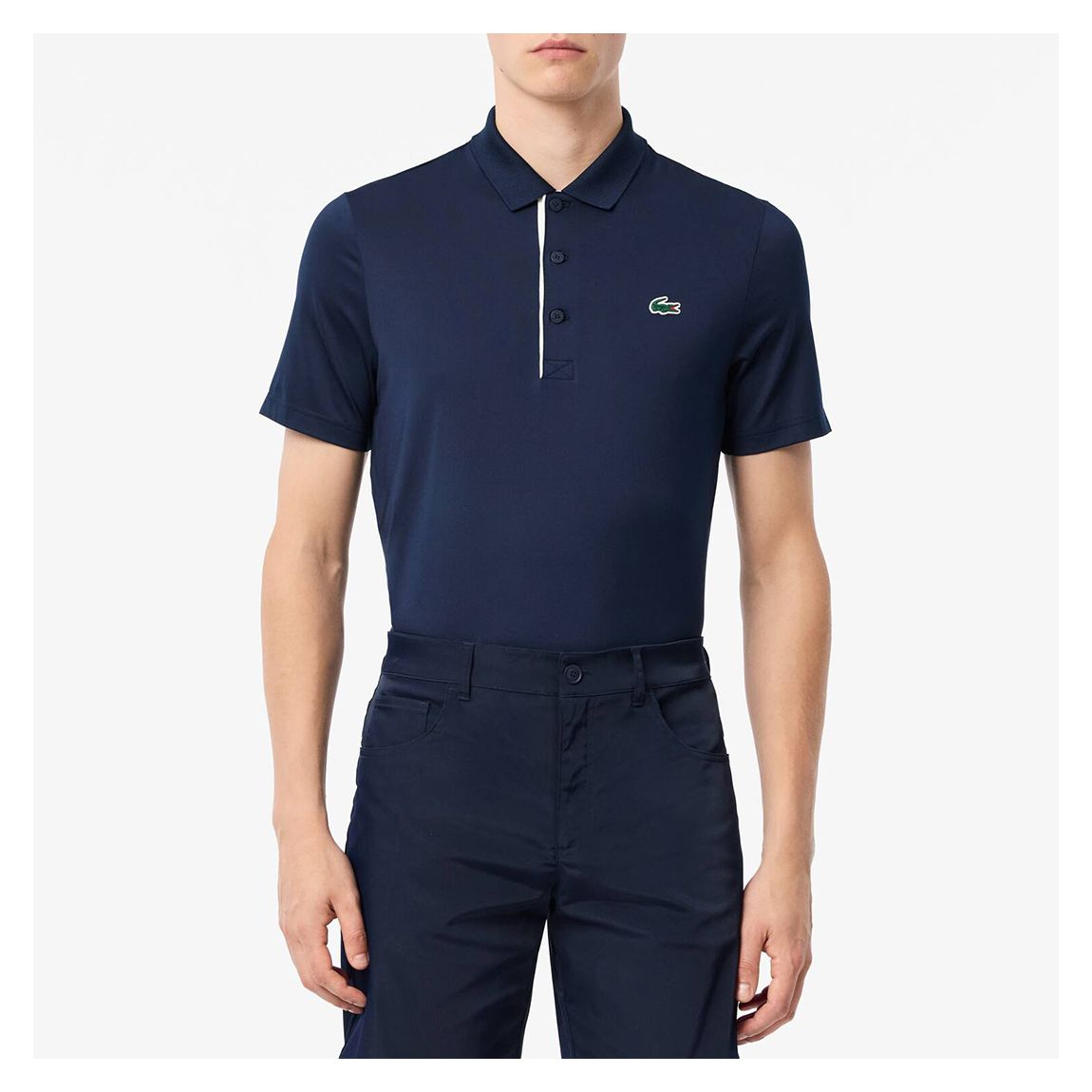 Navy Classic Badge Polo Shirt main product photo