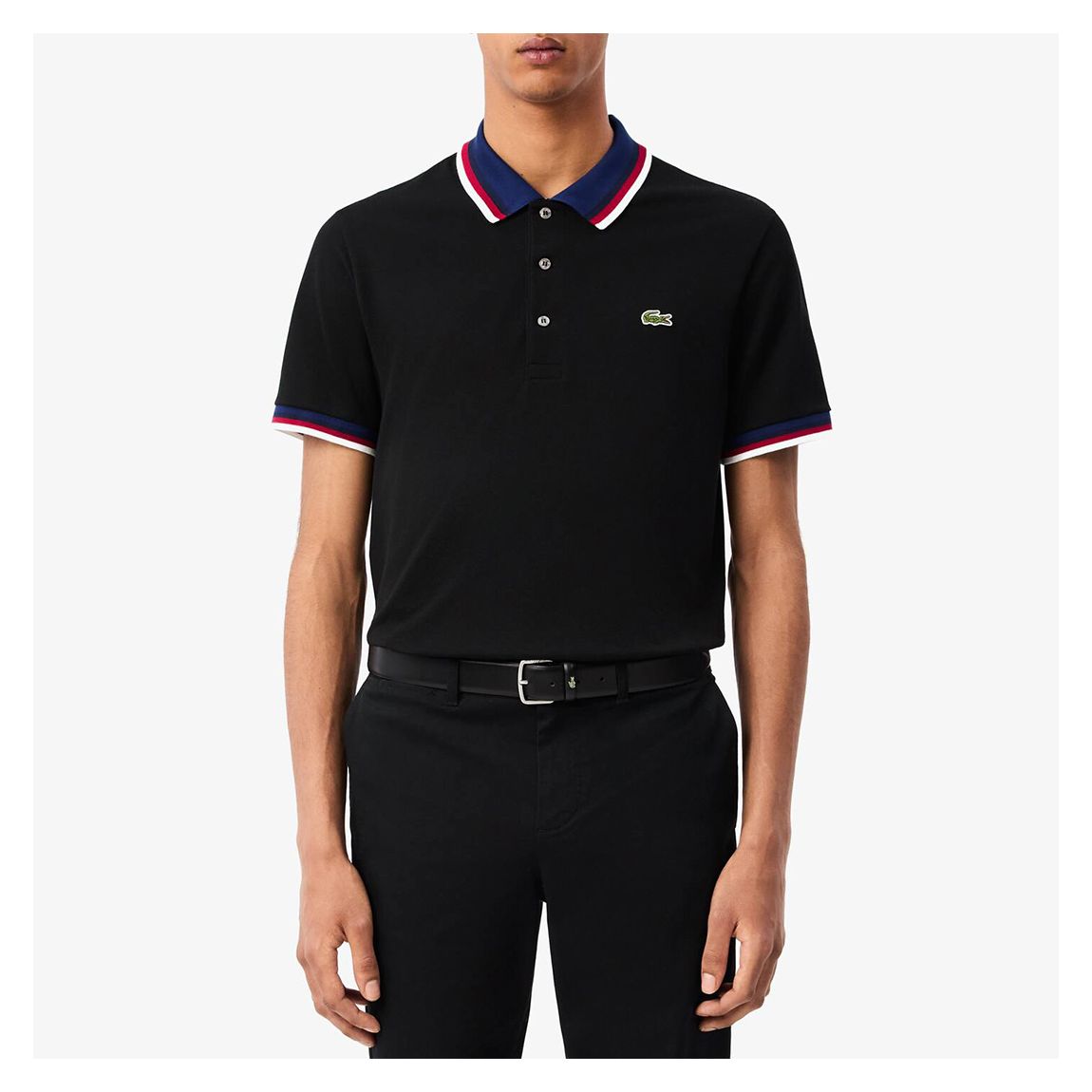 Navy/White Trim Polo Shirt main product photo