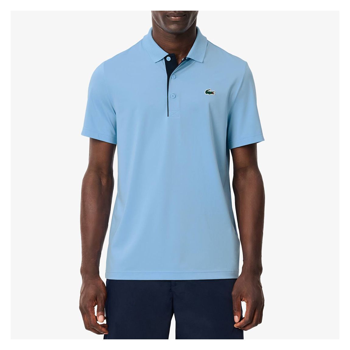 Sky Blue Classic Badge Polo Shirt main product photo