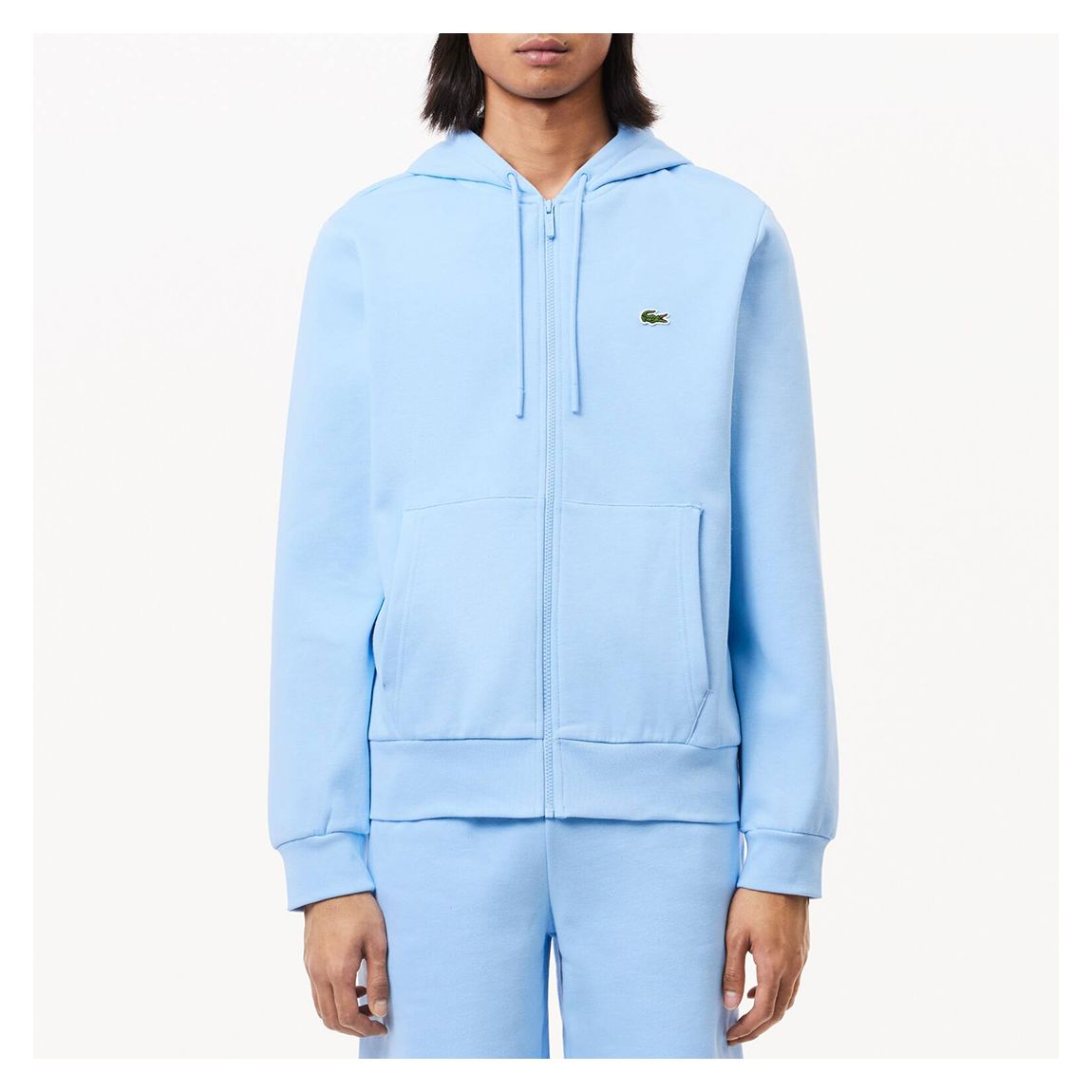 Sky Blue Zip Through Hoodie main product photo