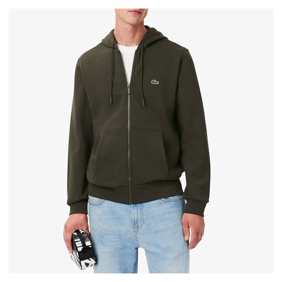 Charcoal Zip Through Hoodie main product photo