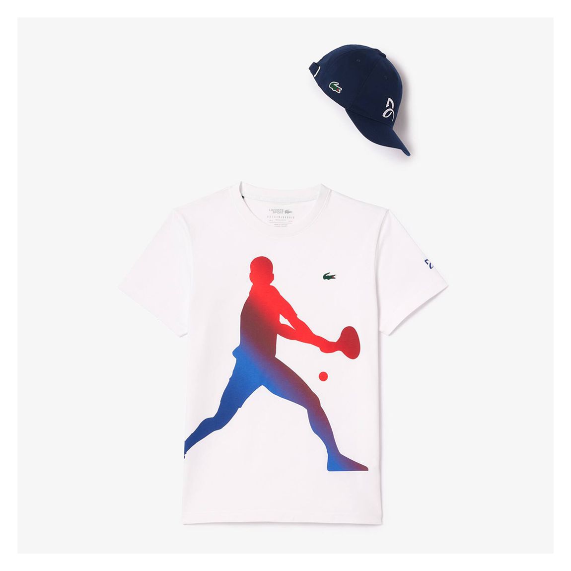 White Tennis Graphic T-Shirt main product photo