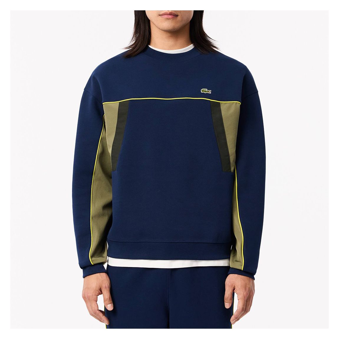 Navy Retro Trim Sweatshirt main product photo