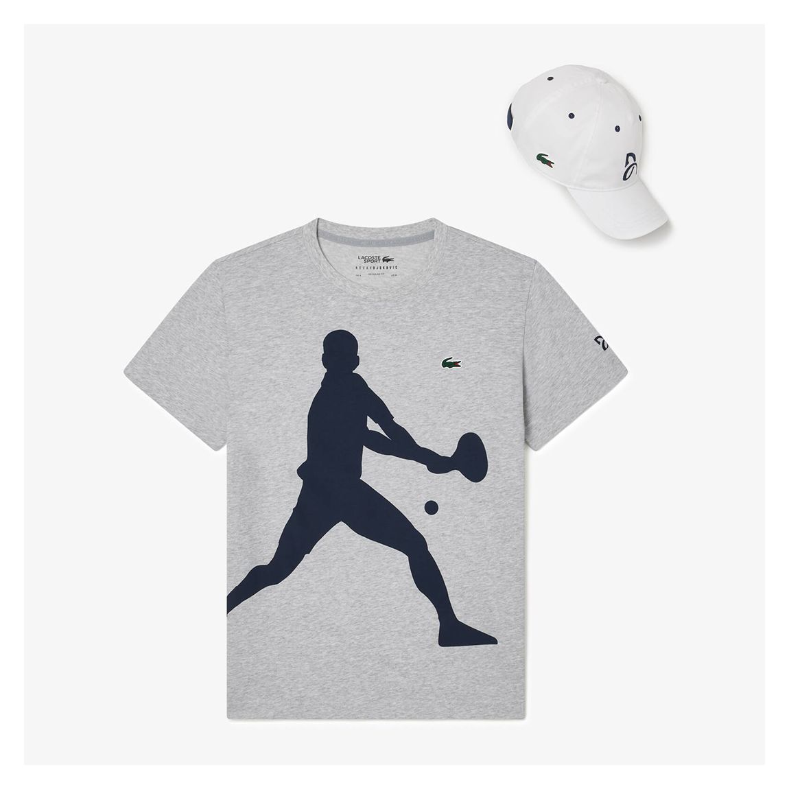 Grey Tennis Graphic T-Shirt main product photo