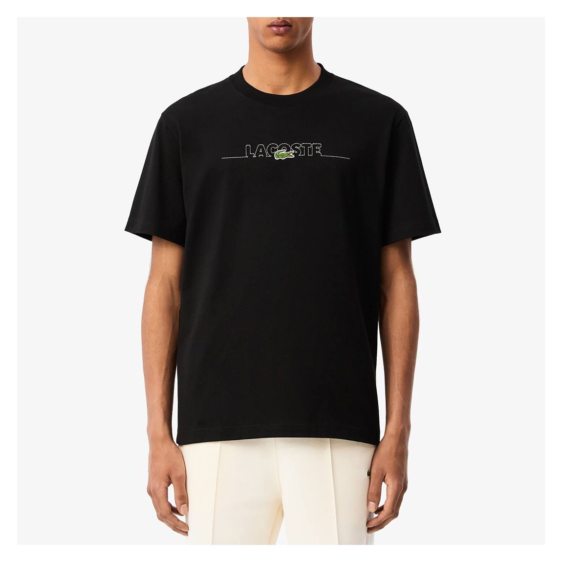 Black Embroidered Brand T-Shirt main product photo
