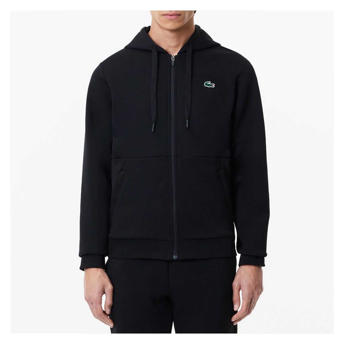 Black Zip Through Hoodie main product photo