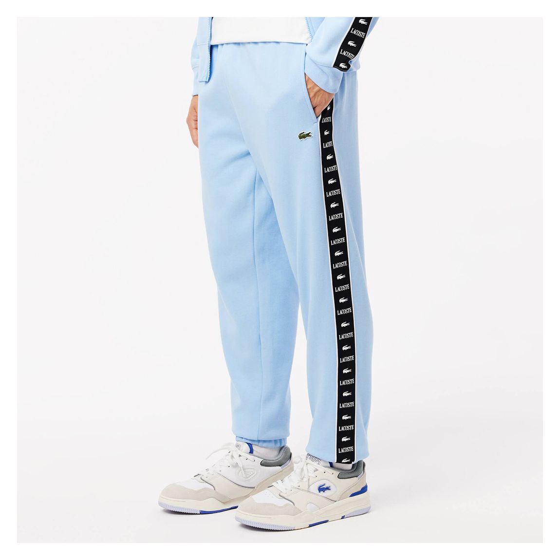 Light Blue Side Logo Tape Joggers main product photo